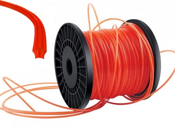Trimmertråd 2,4 mm - Stjerneformet, 100 m
