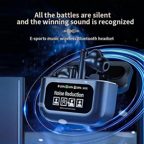Typ A YW06 E-sport Headset In-Ear Bluetooth Headset Trådlösa Hörlurar med Touch Screen Laddning