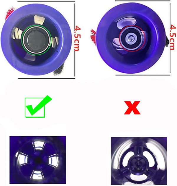 Reservebørstevalse Tepperengjøringsrull Sweeper Bar (4 Prong Drive, Diameter: 45mm) Passer