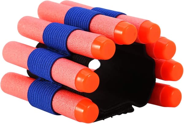 2 stk. EVA bløde kugle pistol kugle dart ammo opbevaring kugle rack håndledsrem med ammo rem