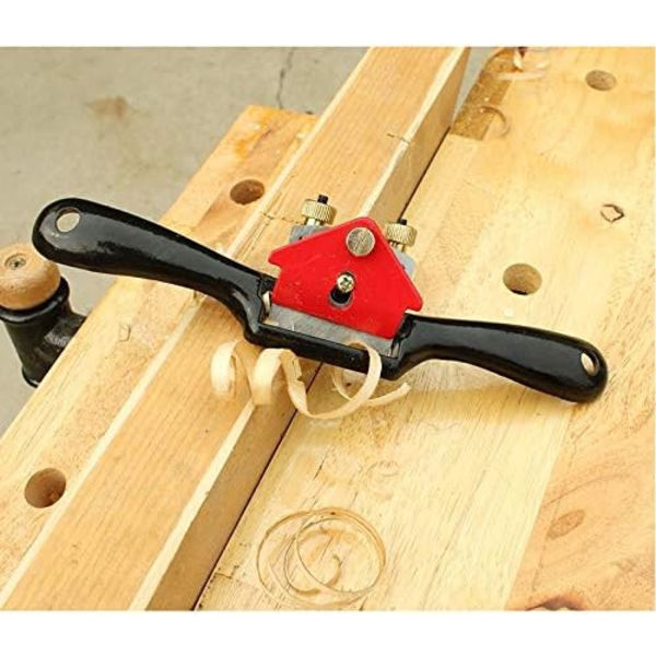 Justerbar SpokeShave med flat bunn og metallblad Trebearbeidingsverktøy med 4-delt høvel