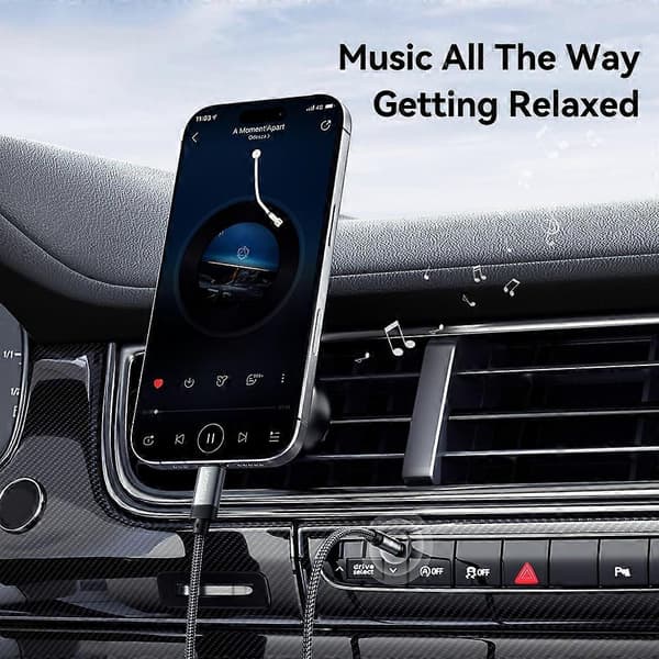 ESSAGER ES-YP22 Lightning til 3,5 mm lydadapterkabel for Apple/Android-hodetelefoner
