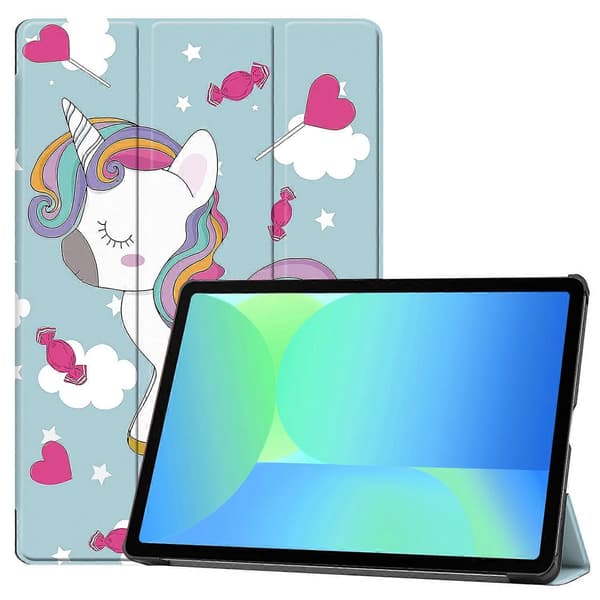 Fodral för Samsung Galaxy Tab S10 FE/S9 FE Mönstertryckt Läderställ Tablet Skydd