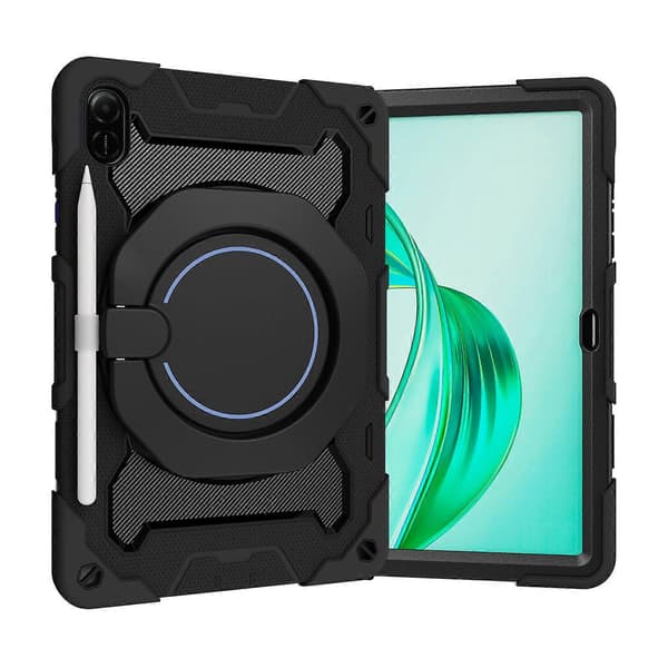 Skal för Honor Pad X9/Pad X8a med Ställ, PC+Silikon Stöttåligt Robust Tablettskydd