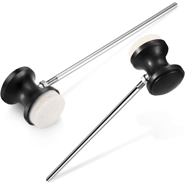 2-pak reversible basstrommepedal-slagere til basstrommepedal-slag med percussion-tilbehør