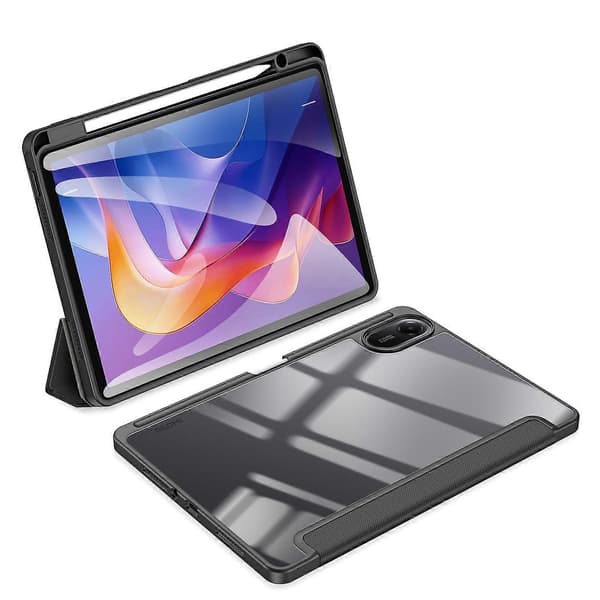 For Xiaomi Redmi Pad 2 Case DUX DUCIS TOBY Series Tri-fold Stand PU Læder Tablet Cover