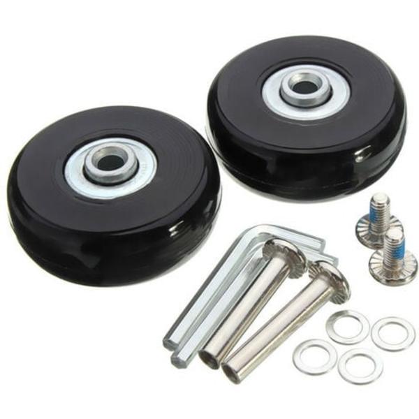 Kuffert Hjul, Bagage Kuffert Reparation Hjul Heavy Duty 45mm Støjsvage Gummi Universal Drejehjul, 2stk