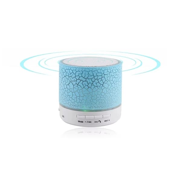 Högtalare - Bluetooth med LED - Bärbar & Miniformat white
