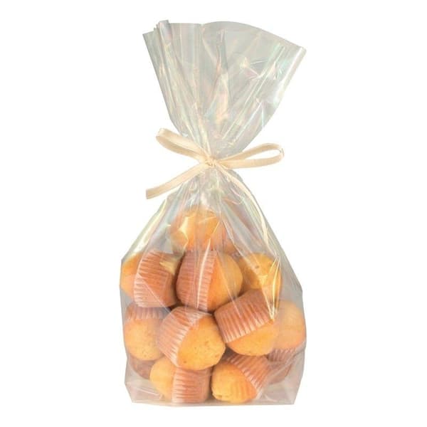 Cellofanposer med bund til gaveindpakning - 18x27 cm 10-Pack
