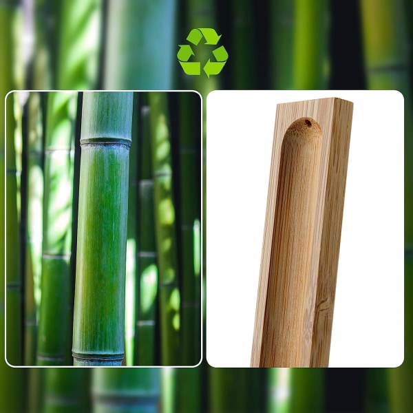2 delar naturlig bambu rökelsestavshållare Hem incentbrännare askfångare med justerbar vinkel
