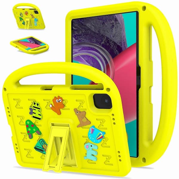 Stativfodral för Honor Pad X8a EVA+PC Tablet Skyddsfodral med Axelrem - Gul