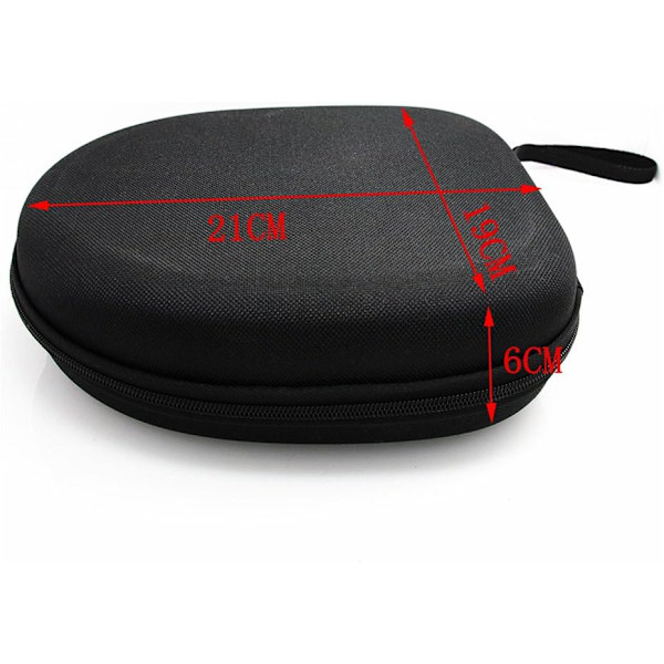 Stor hodetelefonveske Universal bærbar beskyttende dekselpose oppbevaringsboks (21CM x 19CM x 6CM)