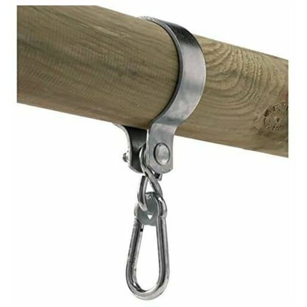 2 swing hooksthis oire -sarja karabiinilla pyöreille palkeille Ø 10cm