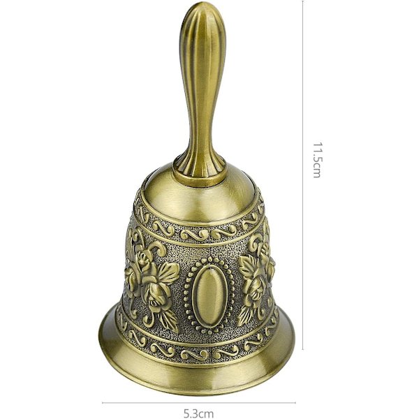 Handklocka, bordsringklocka, serviceklocka, högt ljud, handklocka, juldekoration