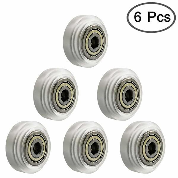 6 stk. Polycarbonat CNC 3D-printer udskiftningslejer, der er kompatible med CR-7, CR-8, CR-10, CR10S, 3 Pro Clear