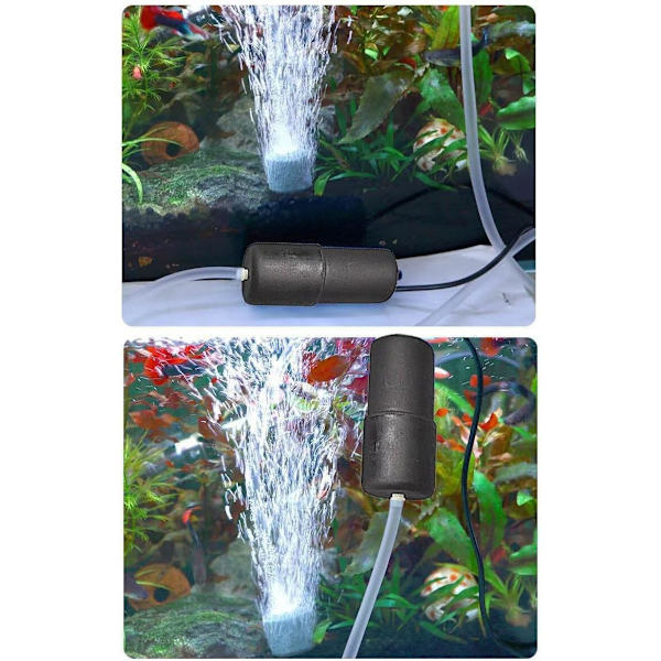 Akvarium Luftpump Mini USB Bubblare Akvarium Syrepump för Akvarium med Bubbelsten