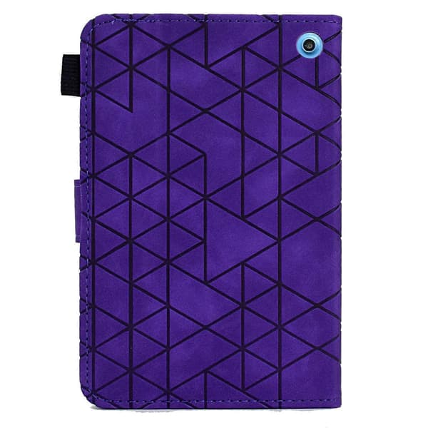 A9 Etui til Amazon Fire HD 10 (2023) med Kortlommer, Stativ og Rombeformet Læder Tablet Cover