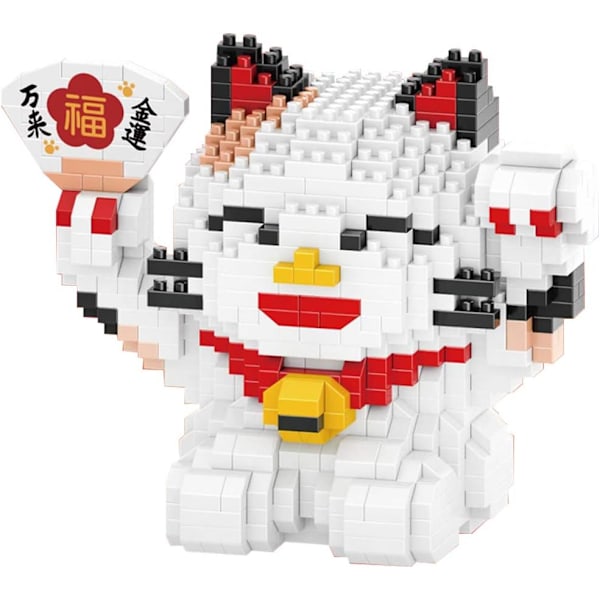 Mikro Byggeklodser Mini Kæledyrs Byggelegetøj Klodser til børn Fortune Cat Model 4570