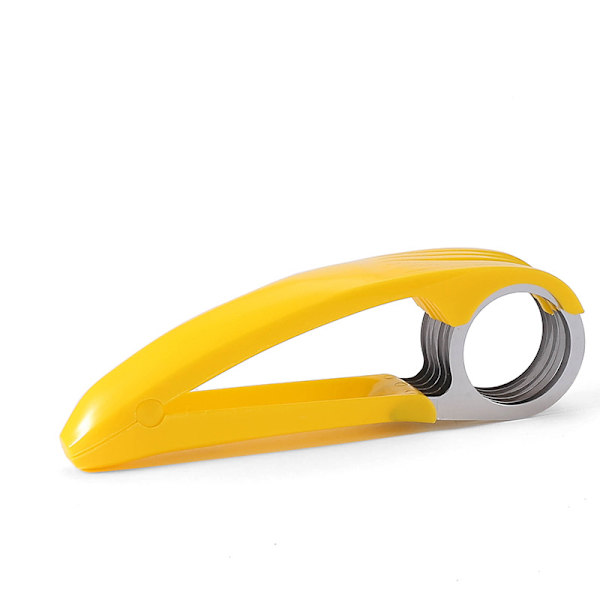 Bananskärare, Rostfritt Stål Frukt- och Grönsakssallad Skärare Köksredskap För banan, Korv, Jordgubbe, Druva (1 st)
