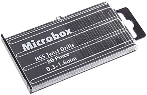 20-delad HSS Mini Micro Borrset, 0,3-1,6 mm Skaft Vridborr Precisionsborr DIY-kit