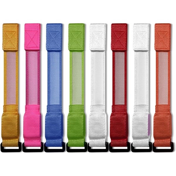 8 stk. LED Lysende Armbånd Glød Blinkende Armbånd Glød i Mørket Festartikler til Bryllup, Raver, Koncert, Camping