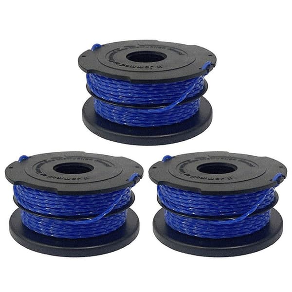 3 stk. erstatningsspole DCQW for Black &amp; Decker gresstrimmertråd, nylon