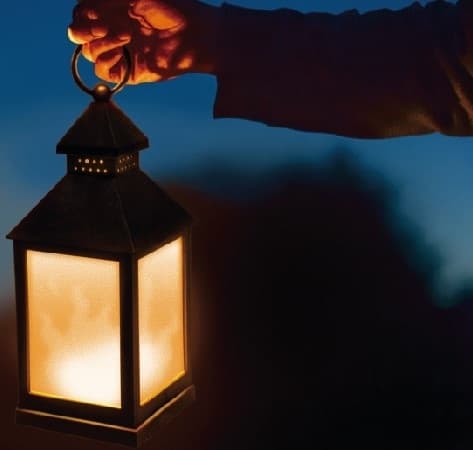 LED-lykt med lavt strømforbruk 10,5×10,5×24 cm