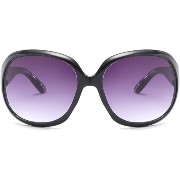 Mustat aurinkolasit Vintage Suuret Kehykset Naisten Sävyt UV400 Aurinkolasit black Polarized