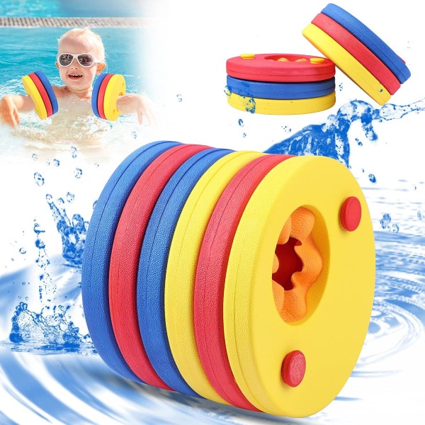 Swimming Armbands for Children, Swimming Aid for Toddlers 3-7Years,EVA Foam Armbands for Swimming Pool, Beach.