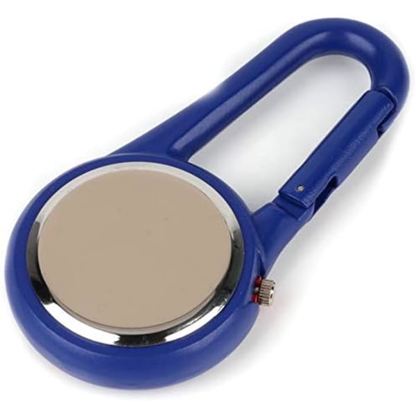 Clip on Carabiner Lysande ansikte FOB- watch Digital för läkare Sjuksköterskor Paramedics Kockar Sport Unisex Män Kvinnor（blå）