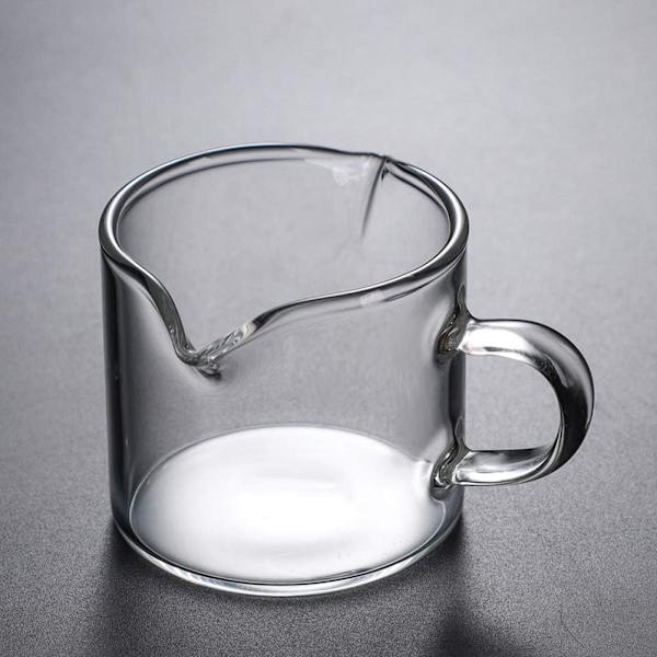 2 kpl Mini Espresso Shot -lasikupit 3oz Triple Pitcher Pieni kannu Mukit Mitat Kuppi