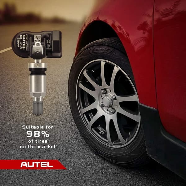 Programmerbar universell TPMS-sensor med dubbla frekvenser (315 MHz + 433 MHz) täcker 98 % av originalutrustningens OE-sensorer