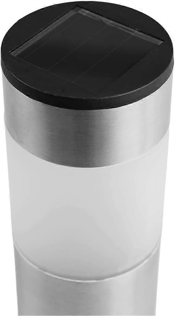 Solcellelampe for hage og utendørs bruk, 4 LED-lamper for hage, sti, basseng, rustfritt stål