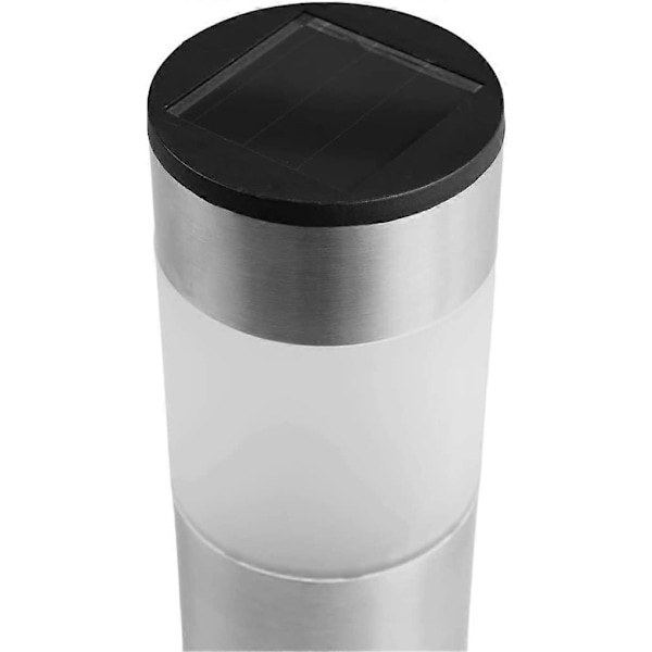 Solcellelampe til have og udendørs brug, 4 design LED-lamper til have, sti, pool, rustfrit stål