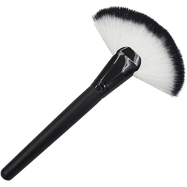 Professionell Fläktformad Makeupborste Enkelt Mjuk Borstpulver Rougeborste Bärbar Sektorfläktborste Perfekt Kosmetika Makeupverktyg
