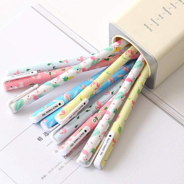 10 kpl söpöjä värikynää naisille Toshine värikkäitä geelivärikynät moniväriset kynät Bullet Journal -kirjoittamiseen Roller Ball -kynät ohuilla kärjillä C Multicolored