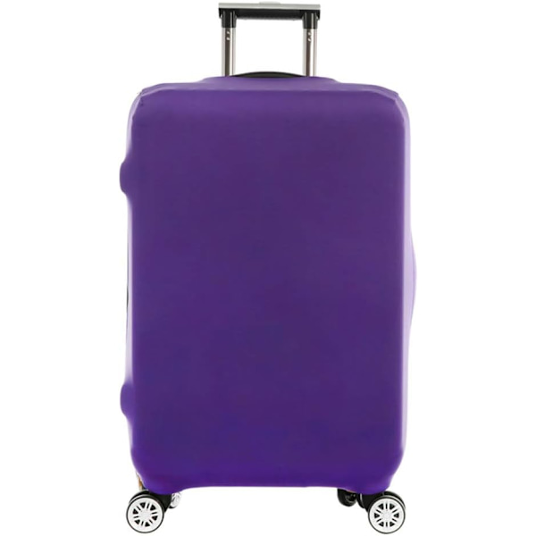 Tjock Anti-damm Resväska Skyddande Överdrag Elastisk Enfärgad Resväska Överdrag Purple M