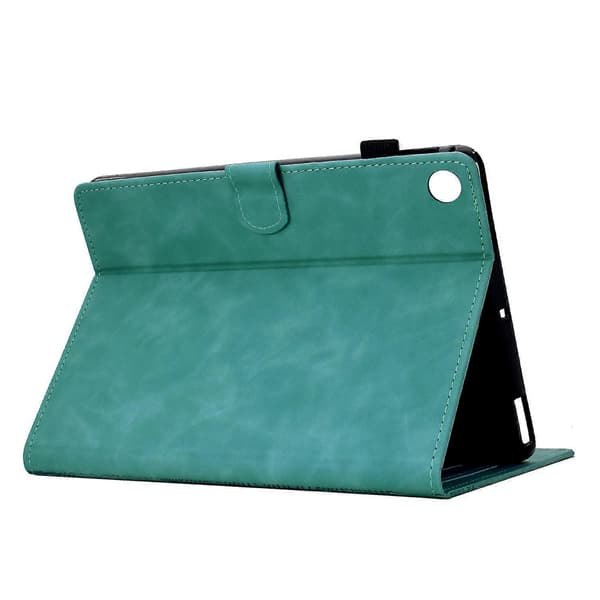Fodral för Lenovo Tab M10 Plus (3:e generationen) med kattmotiv, PU-läder, kortfack, surfplatta