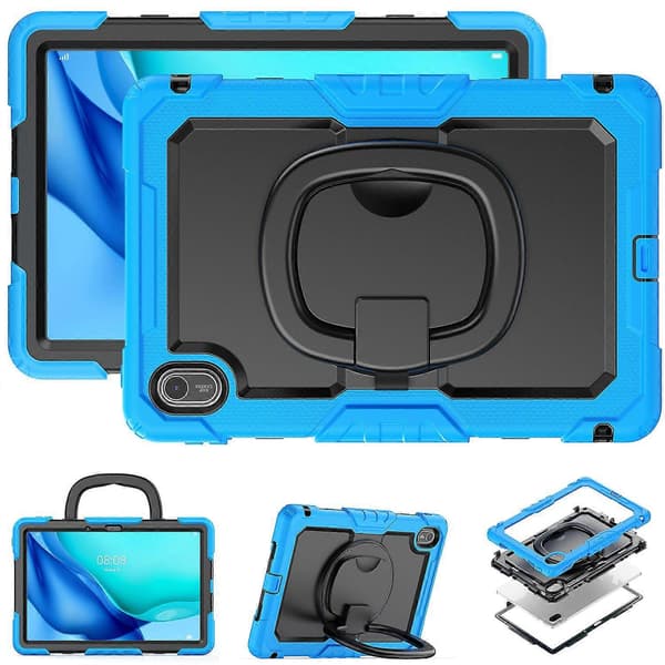 Etui til Huawei MatePad SE 11 med Ring Kickstand PC+Silikone Stødsikkert Tablet Cover