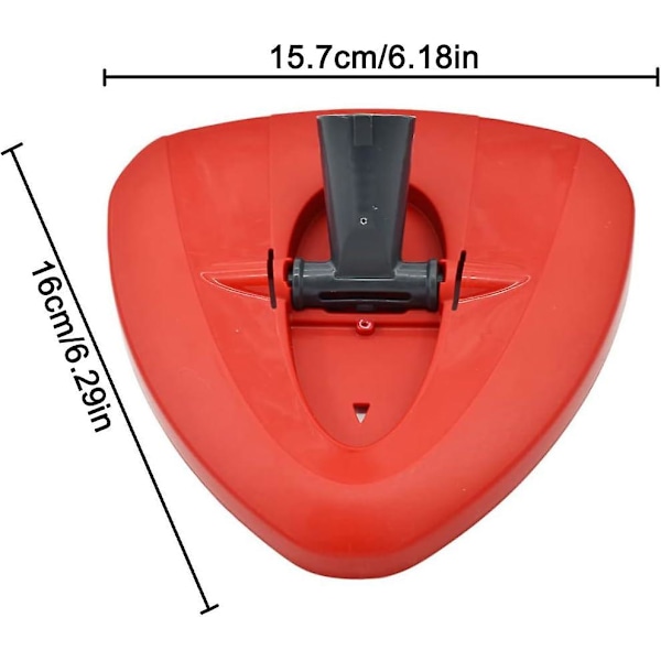 Spin Mop Utskiftbar Base - Roterende Trekant Moppehode Deksel