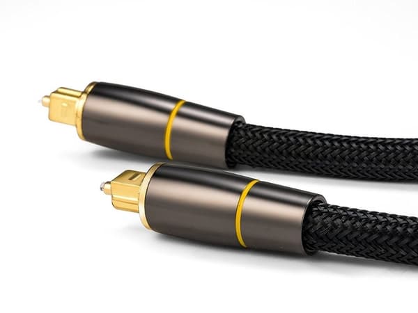 Optisk kabel 3 m - Toslink HQ guldpläterade kontakter