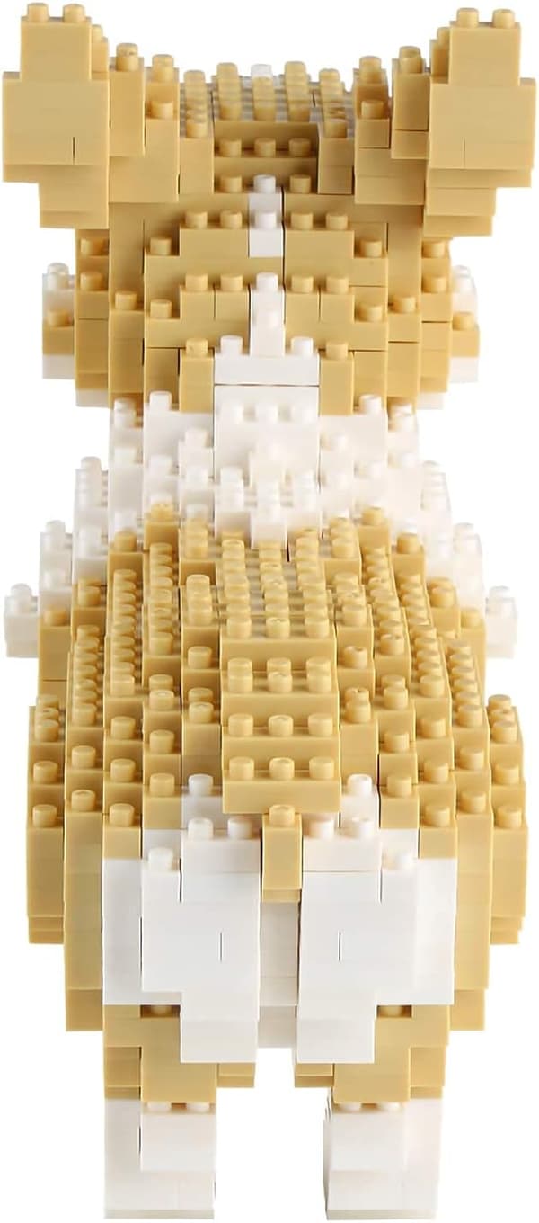 Mini Dog Blocks Pet Mini Construction Toy Blocks, (Welsh Corgi)