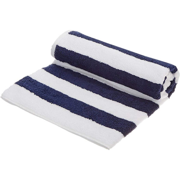 Strandhåndklæde - Cabana Stripe, Navy Blue, 1 stk.