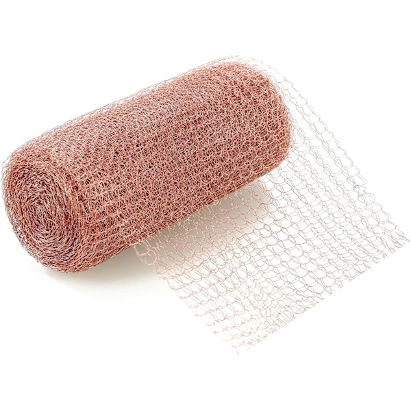 Sneglesikker Kobbernetting - 127mm x 6m - 100% Kobbertråd, Kobbertape Sneglesikker, Forebygger Rotter, Snegler