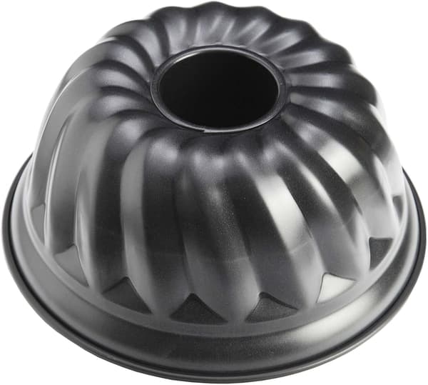 Kageform til græskar Ø24 cm, rustfrit stål, metallisk sort, 24x 24 x 6,5