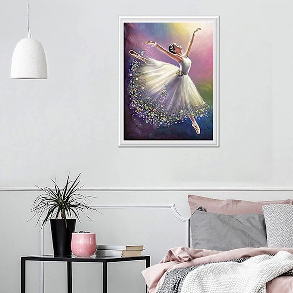 5D Timanttimaalaus Numeroiden Mukaan Sarja, Rhinestone Kristalli Kirjonta Mökki 5D Timanttitaide Sarja Täysi Timantti Koti Seinäkoriste (30 x 40 cm)