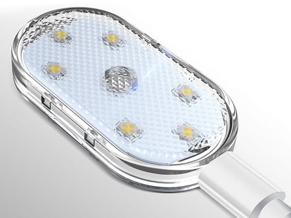 RGB LED bilbelysning - Trådløs 6-pære interiørlys
