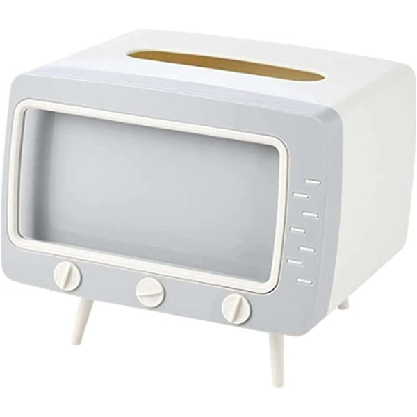 Mobiltelefonholder Hjemmeindretning, 2 i 1 TV-formet telefoner Unik Multifunktion Tissue Box Holder