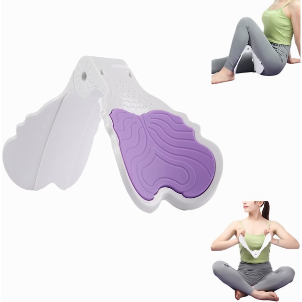 Butt Trainer, Pelvic Floor Strengthening Device for Women, Inner Thigh Exercise Equipment, Postpartum Rehabilitation Kegel Trainer (Purple)