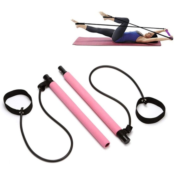 Multifunktionell Pilates Stick Yoga Pull Rod Bärbar Hemanvändning Stovepipe Gå ner i vikt Motion Fitness Bar